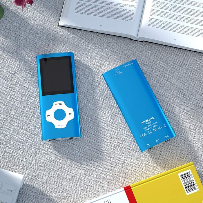 MP4-плеєр Mymahdi з Bluetooth 32GB, Рожевий: 1.8