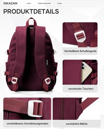 Шкільний рюкзак для підлітків: чорний, унісекс, 44*31*15 см