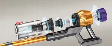 Вертикальний акумуляторний пилосос MarBit 550 Вт з HEPA-фільтром
