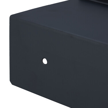 Relaxdays Toilet Paper Holder with Shelf, Black