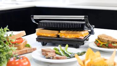 Cecotec Rock'nGrill Dark 1000 Electric Grill with Stone Coating - PTFE & PFOA Free - 750W