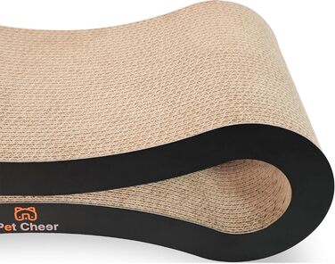 Кігтеточка Likea Ultimate з ліжком та лаунжем, чорна