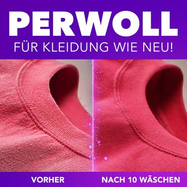Капсули для прання кольорових речей Perwoll Renew Caps Color All-in-1, відновлення кольору та волокон, 80 прань (2 x 40 шт)