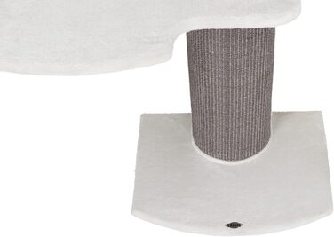 TRIXIE Cat Tree Acadia 160 cm in white/grey – multi-level cat tree with cosy lounging areas and wall mounting, comfortable & stable – 44073