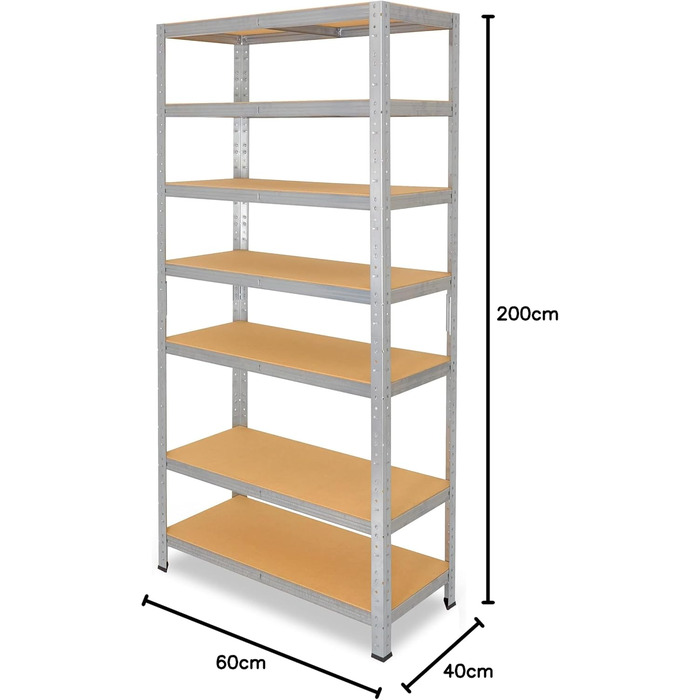 Shelfplaza® Heavy-Duty Metal Shelving Unit
