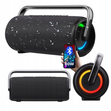 Портативна колонка Manta NYX SPK325, чорна, 80 Вт