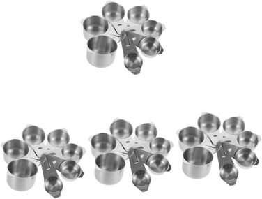 Alipis 4-Piece Bar Set: Cocktail Shaker, Measuring Spoons, Large Jigger, Tea Strainer, Schnapps Glasses, Tamper, Latte Glasses, Grater, Measuring Liquid, Measuring Cup, Auxiliary Tools, Flasks, Scoops