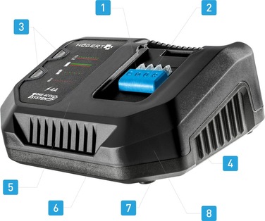 Акумуляторний шуруповерт Hoegert Technik 18 V HT2E223-B24