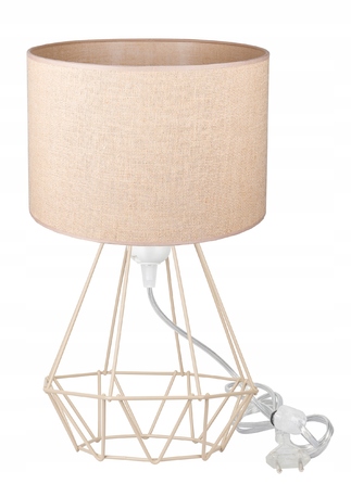 Стильна настільна нічна лампа з абажуром у стилі бохо та лофт, джут, LED E27