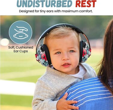 Навушники для захисту від шуму для малюків ME&LIO (0-24 місяці) - для подорожей, сну, аутизму та сенсорної чутливості, SNR 25dB, сертифіковані