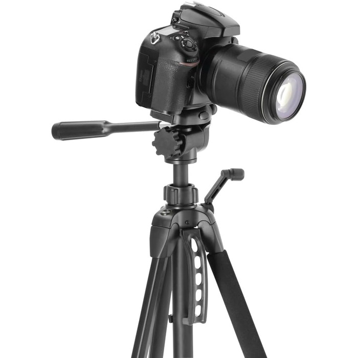 Триподальний штатив для камери та смартфона Hama Action 153 3D, регульована висота 60-153 см, 3-позиційна головка, чорний