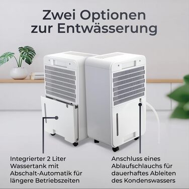 Електричний осушувач повітря KLAMER 195 м³/год, 420W, 5.5 л (12л)
