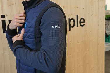 Жилет Uvex tune-up чоловічий гібридний - степна жилетка - міцна робоча жилетка, розмір L, темно-синій