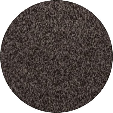 Килим для вітальні HomebyHome 120x170 см, однотонний, меланжевий, короткий ворс, м'який, легко миється, для кухні, їдальні, спальні, коричневий