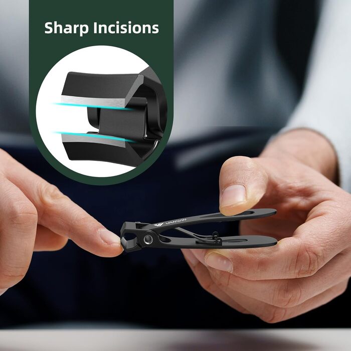 Набір для стрижки нігтів (3 шт.) з контейнером, нержавіюча сталь, для товстих нігтів