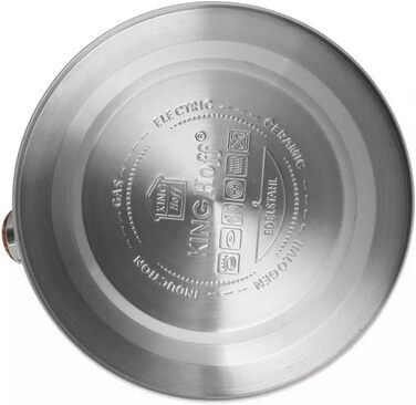 Чайник електричний Kinghoff Kh-3236, 3L, з свистком, нержавіюча сталь, сріблястий