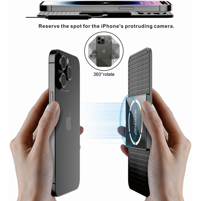 Автомобільне зарядне пристрій MagSafe Pad Polmxs: Швидка зарядка 15W, бездротова зарядка, сумісність з iPhone 17/16/15/14/13/12 (кабель 1м)