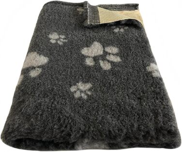 Килимок для собак Elropet Vetbed: преміум якість, 22 мм, для маленьких та великих собак. Деки для собак S/M/L (темно-сірий + сірий з лапкою)