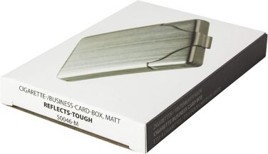 Металеве табакерка для сигарет: компактний, плоский, з дзеркалом. Для жінок та чоловіків. Містить до 7 сигарет. Виготовлено з нержавіючої сталі.