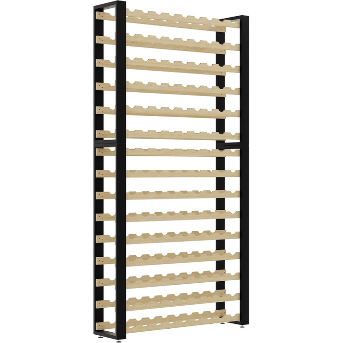 Lenmar Serie RW Wooden Wine Rack for Bottles, LOFT, Bottles, Wine, Bottle Rack, Cellar Rack, Shelves, Bottle Holder, Wine Stand … (LOFT 135, 204 x 104 x 27, 135 Bottles)