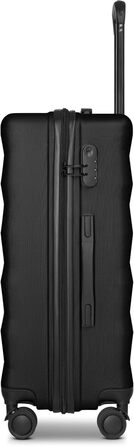 Набір валіз Smartbox Hartschalen 3-в-1 для жінок та чоловіків | Легкі та міцні валізи з ABS-пластику | 4 колеса, кодовий замок (Чорний, M (65 см))