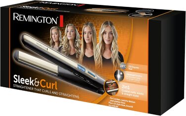 Випрямляч для волосся Remington S6500 Sleek & Curl з турмаліновою керамікою, LCD-дисплеєм, 150-230°C