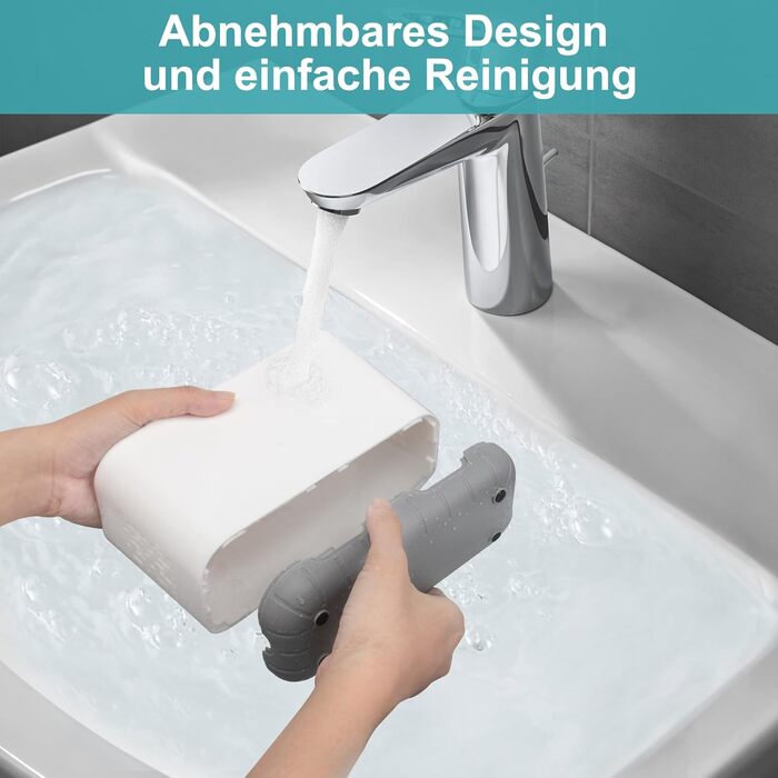 Тримач для електричної зубної щітки: органайзер для ванної кімнати, знімний, з отвором для стоку, для сім'ї та дітей (білий, великий)