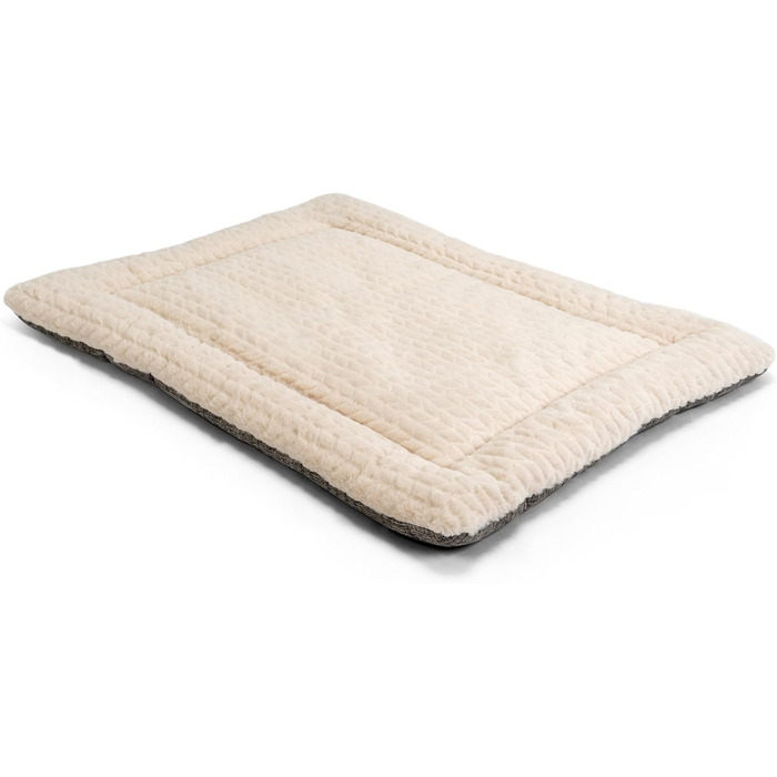 TrendPet Лежанка для собак і котів, двостороння, з підкладкою, 90x65 см, бежева