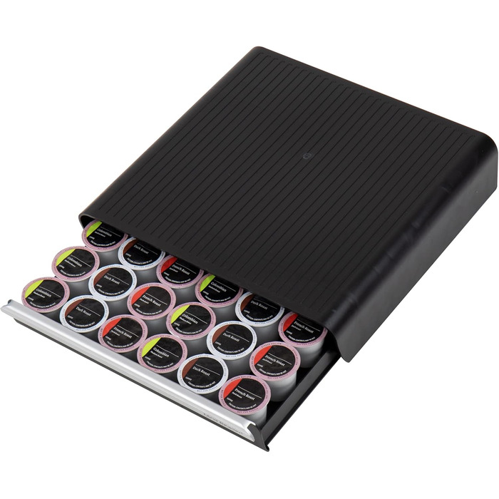 Органайзер для кавових капсул Mind Reader HERO36-BLK на 36 капсул, пластиковий, чорний