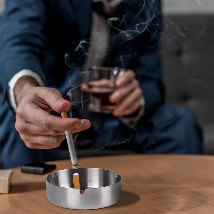 Настінний попільничка CPROSP з нержавіючої сталі, 28.5x6.5 см, з замком, для саду, подвір'я, вілли (6 шт.)