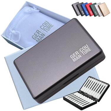GC Premium Accessories Case Compatible with IQOS Terea Iluma Prime or Heets one Duo 3 Originals Kit Stick Case Stickbox Aluminum, Anthracite
