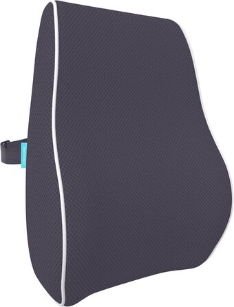 Подушка для офісного крісла Bonmedico з Memory Foam: поперекова підтримка для офісу, авто та дому, чорна, ергономічна подушка для спини