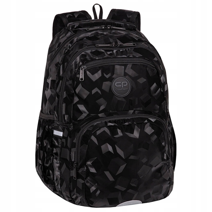 Молодіжний шкільний рюкзак CoolPack Pick Trace Square 3D, чорний