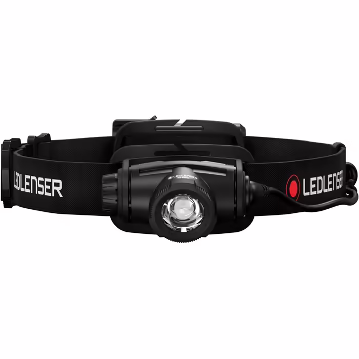 Ліхтар налобний Ledlenser H5 Core, 350 люмен, LED, IP67, фокусування, обертання, димування, 2xAA, 160 м, батарейки в комплекті