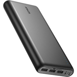 Power Bank Anker 337 (PowerCore 26K) 26800mAh - Чорний: 3 USB, Швидка зарядка, для iPhone, iPad, Samsung