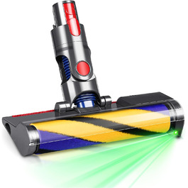 Замінна насадка-щітка для пилососів Dyson V6 DC58 DC59 DC61 DC62 DC72 DC74 з LED-підсвічуванням, підходить для твердих підлог та килимів (V7 V8 V10 V11 V15)