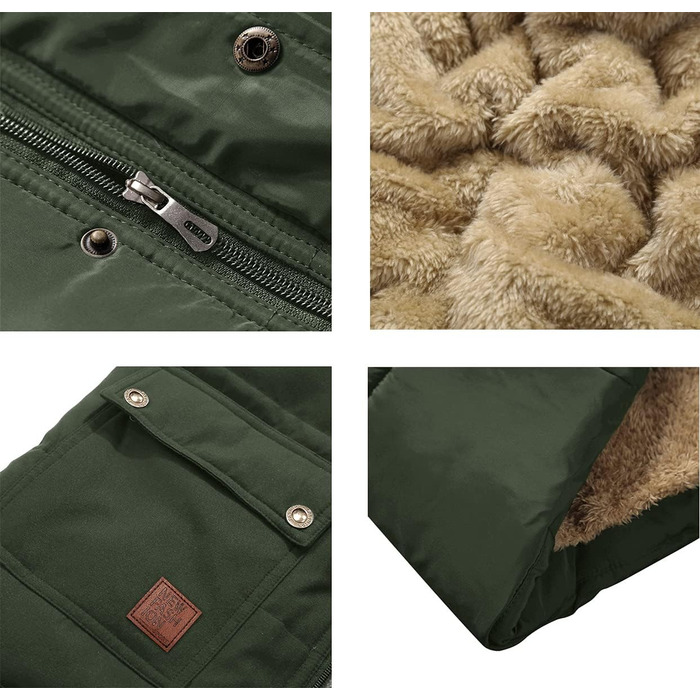 Тепла чоловіча жилетка KEFITEVD на осінь-зиму: терможилетка, жилетка для полювання, безрукавка, флісова жилетка, робоча жилетка, розмір XXL, темно-оливковий колір