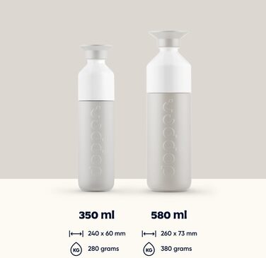 Dopper 580ml Insulated Stainless Steel Thermos Bottle - Leakproof, Keeps Drinks Cold for 24h / Hot for 9h - Water Bottle, Coffee Mug, Tea Bottle
