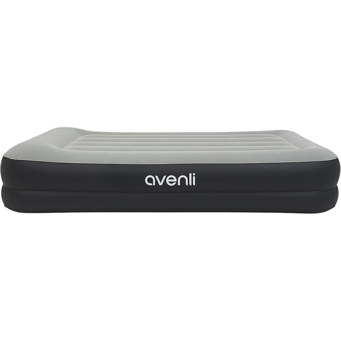 Надувний матрац-ліжко AVENLI для 2 осіб з інтегрованим насосом, флаокована поверхня, 191x99x36 см (для кемпінгу та дому)