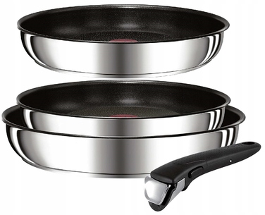 Сковорода Tefal з титановим покриттям, 22/24/28 см, підходить для мийки в посудомийній машині