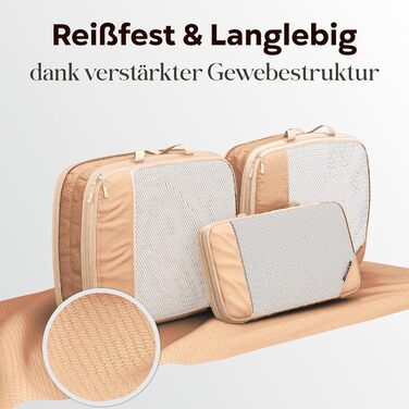 Набори для пакування валізи з компресією (3 шт., Desert Whisper - Бежевий)