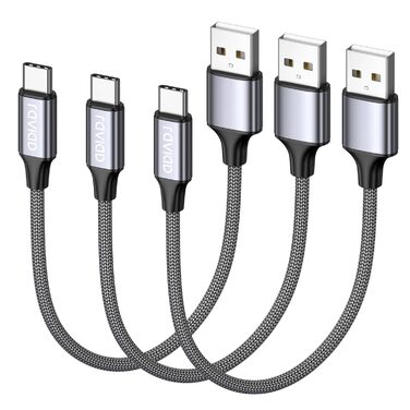 Кабель USB-C RAVIAD [4 шт. 0.5м, 1м, 2м, 3м] 3.1A, швидка зарядка, нейлон, для iPhone 15, Samsung Galaxy, Huawei P60