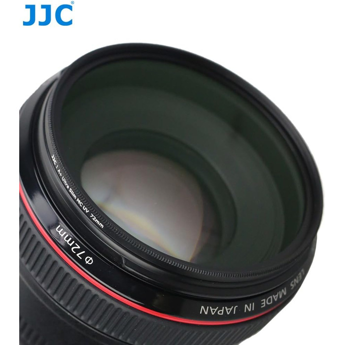 Фільтр JJC UV, 49 мм, ультратонкий, багатошарове покриття, захист від УФ, для об'єктивів Canon Sony DSLR з різьбою 49 мм (сріблястий)