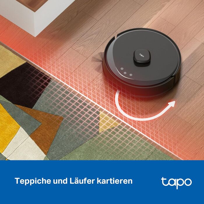 Робот-пилосос Tapo RV30 Max Plus з функцією миття та автоматичною станцією самостійного очищення, 5300Pa, LiDAR+IMU, голосове керування Alexa & Google Assistant, APP