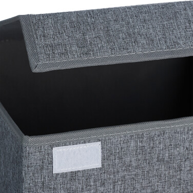 Relaxdays Laundry Basket with Lid