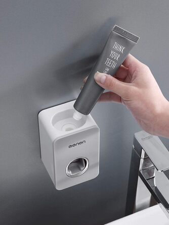 Автоматичний диспенсер зубної пасти та тримач для зубних щіток MHTECH (Zdjygq-hs-2) - комплект з 2 прес-паст, 4 стаканів, для 5 щіток