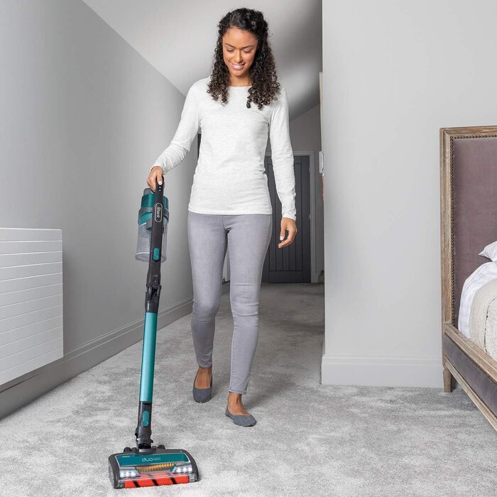 Пилголом Shark бездротовий із ручкою [IZ201EU] - 40 хв роботи, Anti Hair Wrap, 0.7 л, 26 x 24.5 x 118 см; (насадка для шерсті тварин, блакитний)