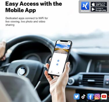 Відеореєстратор 4K для Volvo XC90 (2023-2026) Model B: інтегрований, WiFi, 64GB, UHD 2160P
