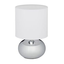 Relaxdays Table Lamp Metal & Fabric