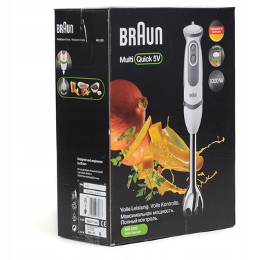 Занурювальний блендер Braun MultiQuick 5 Vario MQ 5200 WH 1000 Вт, біло-сірий